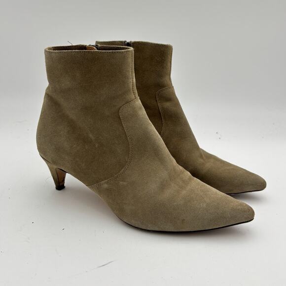 Isabel Marant Deone Kitten Heel Suede Ankle Boots Women's 37 - Picture 1 of 11